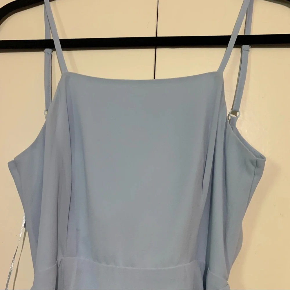 Revolve Dress, By the Way Morgan Layered Mini Dress in Blue - Picture 8 of 15